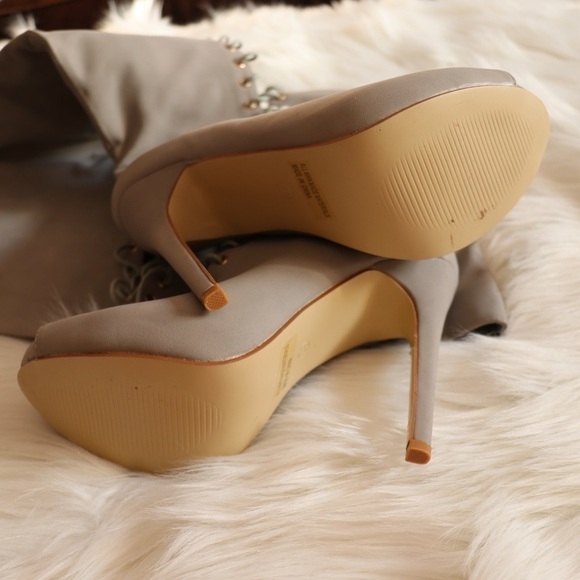 Miss Lola “Fearless” Boots - Gunmetal Color Sz 8.5 NEW - Picture 3 of 5